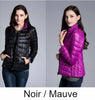 Doudoune coupe-vent réversible pour femme