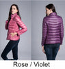 Doudoune coupe-vent réversible pour femme