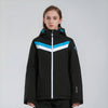 Doudoune de ski coupe-vent noire pour femme