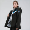 Doudoune de ski coupe-vent noire pour femme