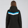 Doudoune de ski coupe-vent noire pour femme