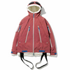 Doudoune de ski mi-longue rose pour femme