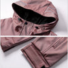 Ensemble doudoune et pantalon de ski rose pour femme