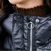 Doudoune en coton rembourré avec ceinture pour femme