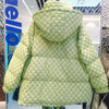 Doudoune à motifs à carreaux en duvet pour femme
