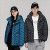 Doudoune en duvet à motif pour homme et femme