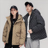 Doudoune en duvet à motif pour homme et femme