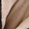 Doudoune marron courte et matelassée pour femme
