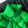 Doudoune matelassée vert fluo sans manches