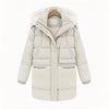 Doudoune mi-longue en duvet de canard pour femme