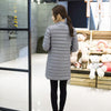 Doudoune mi-longue grise pour femme