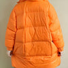 Doudoune orange oversize pour femme