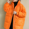 Doudoune orange oversize pour femme