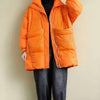 Doudoune orange oversize pour femme