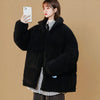 Doudoune oversize en velours côtelé pour femmes