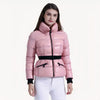 Doudoune rose à ceinture pour femme