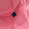 Doudoune rose à poches et à capuche pour femme