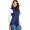 Doudoune sans manches chauffante en coton pour femme
