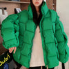 Doudoune verte oversize pour femme