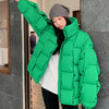 Doudoune verte oversize pour femme