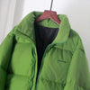 Doudoune verte pour femme doublure en polaire