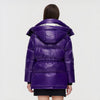 Doudoune violette en duvet pour femme