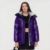 Doudoune violette en duvet pour femme
