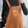 Ensemble de grossesse robe salopette et sous pull