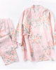 Ensemble pantalon kimono rose en coton