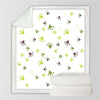 Plaid motif pattes de grenouille