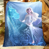 Plaid la Reine des Neiges d'Elsa sur Nokk