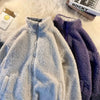 Doudoune réversible pour femme large et en polaire