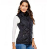 Doudoune sans manches chauffante en coton pour femme