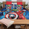 Parure de lit Iron Man, Captain America et Hulk