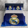 Parure de lit Real Madrid bleu pour deux personnes