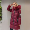 Doudoune chaude mi-longue pour femme