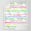 Joli plaid licorne arc-en-ciel