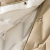 Longue doudoune fine avec ceinture pour femme