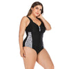 Maillot de bain une pièce motif léopard grande taille