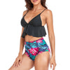 Maillots de Bain Vintage deux pièces tropical