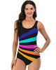 Maillot de bain une pièce fluo pour femme