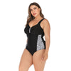 Maillot de bain une pièce motif léopard grande taille