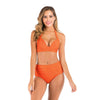 Maillots de Bain Vintage orange effet push-up