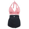Maillots de Bain Vintage - duo rouge et noir