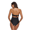 Maillot de bain une pièce effet push-up en noir