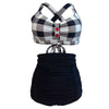 Maillots de Bain Vintage vichy noir