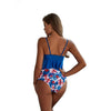 Maillots de Bain Vintage tankini bleu lagon