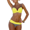 Maillots de Bain Vintage - Ensemble bikini jaune et noir