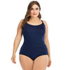 Maillot de bain une pièce grande taille en bleu
