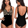 Maillot de bain une pièce motif léopard grande taille